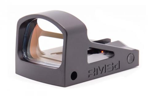 Shield Sights Reflex Mini Sight D, Red Dot Sight, Non Magnified, Fits RMS Footprint, 4MOA Dot, Black RMSD-4MOA-GLASS