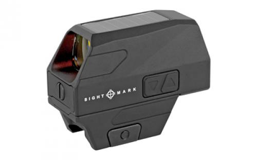 Sightmark Volta, Red Dot, 1X28, Red Dot, 2 MOA, Solar, AAA Battery Backup, Matte Finish, Black Color, Includes Low and Absolute Co-witness Picatinny Mounts SM26030