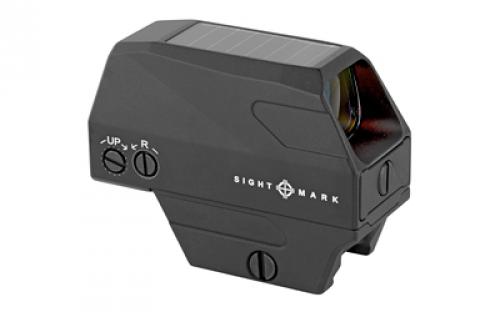 Sightmark Volta, Red Dot, 1X28, Red Dot, 2 MOA, Solar, AAA Battery Backup, Matte Finish, Black Color, Includes Low and Absolute Co-witness Picatinny Mounts SM26030