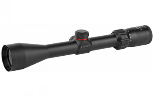 Simmons 8-Point Rifle Scope, 3-9X40, 1, TruPlex Reticle, 0.25 in @ 100 yd, Matte 510513