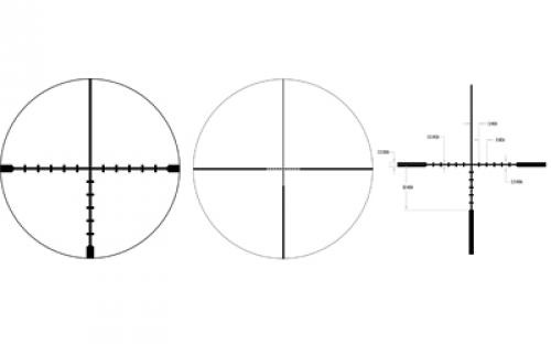 Trijicon Ascent 1-4x24mm Riflescope BDC Target Holds, 30mm Tube, Matte Black, Capped Adjusters AT424-C-2800001