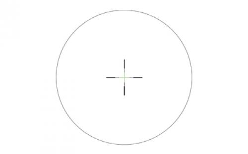 Trijicon Credo 1-4x24mm Second Focal Plane Riflescope with Green MRAD Ranging, 30mm Tube, Matte Black, Low Capped Adjusters CR424-C-2900012