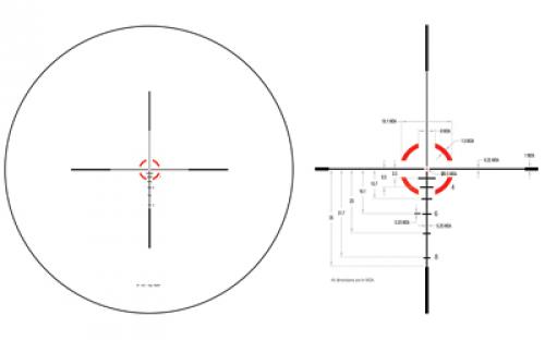 Trijicon Credo 1-6x24mm Second Focal Plane Riflescope with Red BDC Segmented Circle .223 / 55gr, 30mm Tube, Matte Black, Low Capped Adjusters CR624-C-2900015