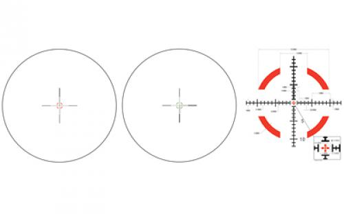 Trijicon Credo 1-8x28mm First Focal Plane Riflescope with Red/Green MRAD Segmented Circle, 34mm Tube, Matte Black, Exposed Locking Adjusters, BLEM (Package Damaged) CR828-C-2900032