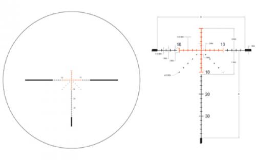 Trijicon Credo 3-9x40mm Second Focal Plane Riflescope with Red MOA Precision Hunter, 1 in. Tube, Matte Black, Low Capped Adjusters CR940-C-2900039
