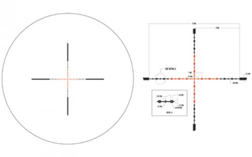 Trijicon Credo 3-9x40mm Second Focal Plane Riflescope with Red MIL-Square, 1 in. Tube, Matte Black, Low Capped Adjusters CR940-C-2900041