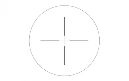 Trijicon Credo 3-9x40mm Second Focal Plane Riflescope with Green Standard Duplex, 1 in. Tube, Matte Black, Low Capped Adjusters CR940-C-2900044