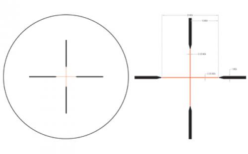 Trijicon Credo HX 2.5-10x56mm Second Focal Plane Riflescope with Red Standard Duplex, 30mm Tube, Satin Black, Low Capped Adjusters CRHX1056-C-2900029