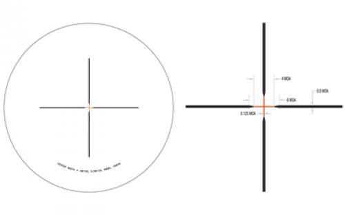 Trijicon Credo HX 4-16x50mm Second Focal Plane Riflescope with Red Standard Duplex, 30mm Tube, Satin Black, Low Capped Adjusters CRHX1650-C-2900005