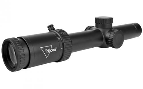 Trijicon Credo HX 1-6x24mm First Focal Plane Riflescope with Green MOA Segmented Circle, 30mm Tube, Satin Black, Low Capped Adjusters CRHX624-C-2900022