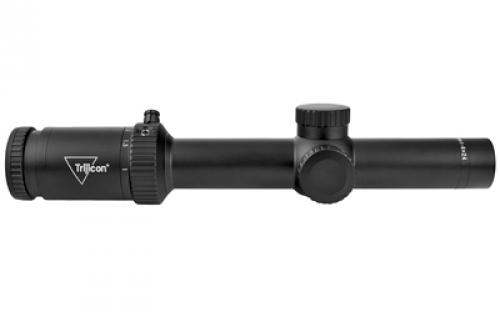 Trijicon Credo HX 1-6x24mm First Focal Plane Riflescope with Green MOA Segmented Circle, 30mm Tube, Satin Black, Low Capped Adjusters CRHX624-C-2900022