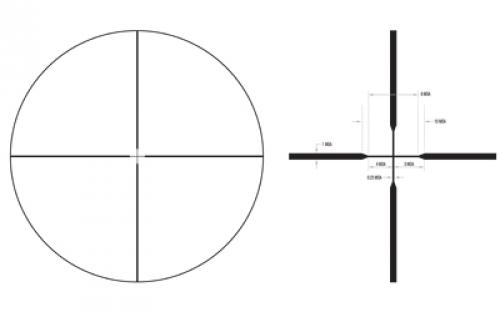 Trijicon Huron 3-9x40mm Riflescope BDC Hunter Holds, 1" Tube, Satin Black, Capped Adjusters HR940-C-2700005