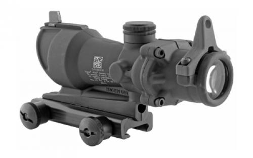 Trijicon ACOG Rifle Scope, 4X32, .308 Amber Center Illumination for M4A1, Flat Top Adapter, Backup Iron Sights and Dust Cover TA01NSN-308