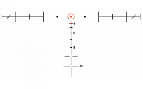 Trijicon ACOG Rifle Scope, 3.5X35, Red Horseshoe Reticle .223, With TA51 Mount, Matte Finish TA11H