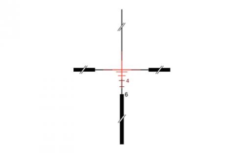 Trijicon ACOG Rifle Scope, 4X 32, Red Crosshair .223 Reticle, Dual Illuminated, w/TA51 Mount, Matte TA31-CH