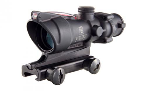 Trijicon ACOG Rifle Scope, 4X32, Red Chevron Reticle, Includes Flattop Mount, Matte Finish TA31F