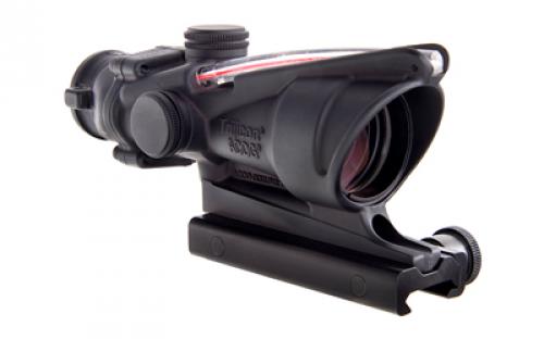 Trijicon ACOG Rifle Scope, 4X32, Red Chevron Reticle, Includes Flattop Mount, Matte Finish TA31F