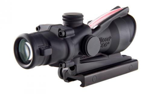 Trijicon ACOG Rifle Scope, 4X32, Red Chevron Reticle, Includes Flattop Mount, Matte Finish TA31F