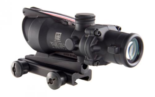 Trijicon ACOG Rifle Scope, 4X32, Red Chevron Reticle, Includes Flattop Mount, Matte Finish TA31F