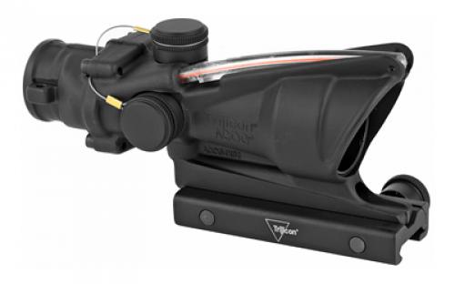 Trijicon ACOG Rifle Scope, 4X32, Red Horseshoe .223 Illuminated Reticle, Includes TA51 Mount, Matte Finish TA31H