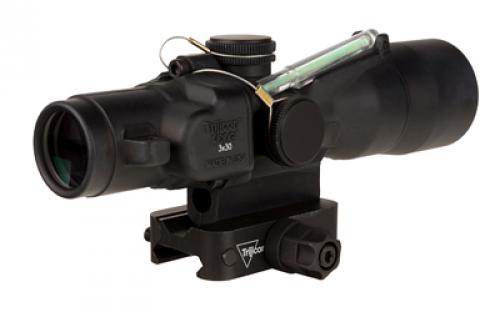 Trijicon ACOG, 3X30mm, Dual Illuminated Green Chevron .233/62 Grain, Includes Q-LOC Mount, Matte Finish, Black TA33-C-400371