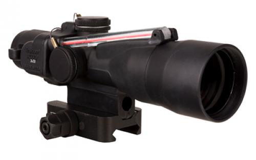 Trijicon ACOG, 3X30mm, Dual Illuminated Red Chevron .233/62 Grain, Includes Q-LOC Mount, Matte Finish, Black TA33-C-400378