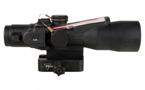 Trijicon ACOG, 3X30mm, Dual Illuminated Red Chevron .233/62 Grain, Includes Q-LOC Mount, Matte Finish, Black TA33-C-400378