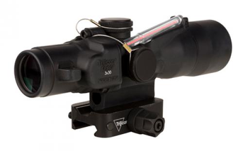 Trijicon ACOG, 3X30mm, Dual Illuminated Red Chevron .233/62 Grain, Includes Q-LOC Mount, Matte Finish, Black TA33-C-400378