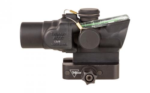 Trijicon ACOG, 1.5X16mm, Dual Illuminated Green Ring & 2 MOA Dot, Includes Q-LOC Mount, Matte Finish, Black TA44-C-400329
