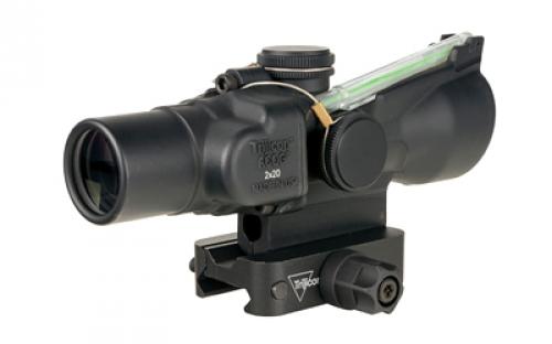 Trijicon ACOG, 2X20mm, Dual Illuminated Green Crosshair, Includes Q-LOC Mount, Matte Finish, Black TA47-C-400341