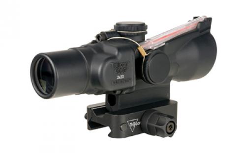 Trijicon ACOG, 2X20mm, Dual Illuminated RTR 9mm PCC Reticle, Includes Q-LOC Mount, Matte Finish, Black TA47-C-400387