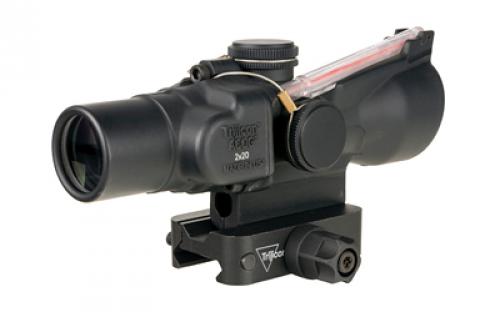 Trijicon ACOG, 2X20mm, Dual Illuminated RTR 223 Reticle, Includes Q-LOC Mount, Matte Finish, Black TA47-C-400388