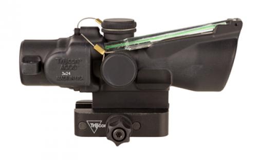 Trijicon ACOG, 3X24mm, Dual Illuminated Green Horseshoe/Dot 223/55 Grain, Includes Q-LOC Mount, Matte Finish, Black TA50-C-400350