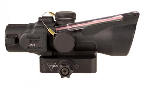 Trijicon ACOG, 3X24mm, Dual Illuminated Red Horseshoe/Dot 7.62X39/123 Grain, Includes Q-LOC Mount, Matte Finish, Black TA50-C-400360