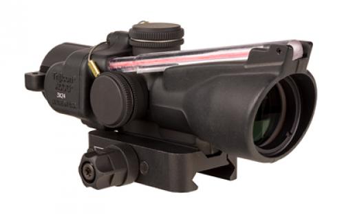 Trijicon ACOG, 3X24mm, Dual Illuminated Red Horseshoe/Dot 7.62X39/123 Grain, Includes Q-LOC Mount, Matte Finish, Black TA50-C-400360