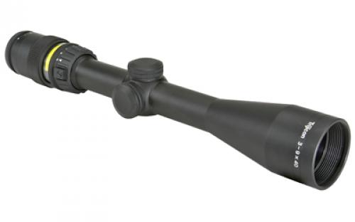 Trijicon AccuPoint 3-9x40mm Riflescope Amber Triangle Post, 1 in. Tube, Matte Black, Capped Adjusters TR20