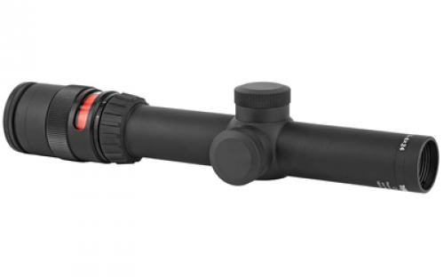 Trijicon AccuPoint Rifle Scope, 1-4X24mm, 30mm, Red Triangle, Matte Black Finish TR24R