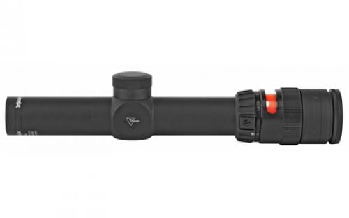 Trijicon AccuPoint Rifle Scope, 1-4X24mm, 30mm, Red Triangle, Matte Black Finish TR24R