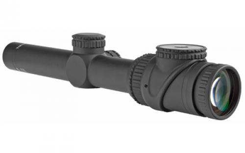 Trijicon AccuPoint 1-6x24mm Riflescope with BAC, Red Triangle Post Reticle, 30mm Tube, Matte Black, Capped Adjusters TR25-C-200090