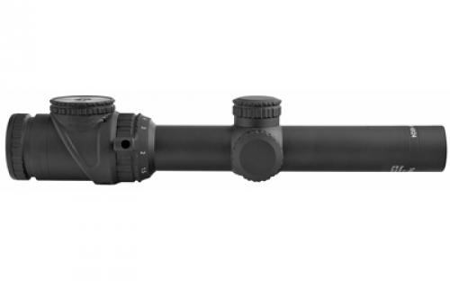 Trijicon AccuPoint 1-6x24mm Riflescope with BAC, Red Triangle Post Reticle, 30mm Tube, Matte Black, Capped Adjusters TR25-C-200090