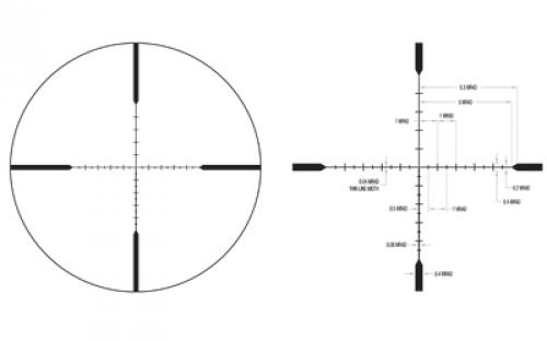 Trijicon AccuPoint 5-20x50mm Riflescope MRAD Ranging Crosshair with Green Dot, 30mm Tube, Matte Black, Exposed Elevation Adjuster with Return to Zero Feature TR33-C-200149