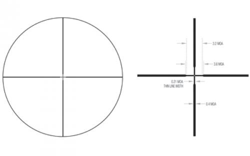 Trijicon AccuPoint 5-20x50mm Riflescope Standard Duplex with Green Dot, 30mm Tube, Satin Black, Exposed Adjusters with Return to Zero Elevation Feature TR33-C-200155