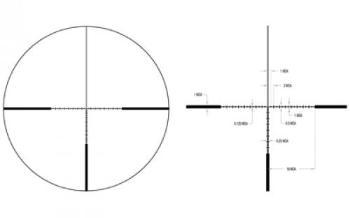 Trijicon AccuPoint 3-18x50mm Riflescope MOA Ranging Reticle with Green Dot, 30mm Tube, Satin Black, Exposed Elevation with Return to Zero Feature TR34-C-200158