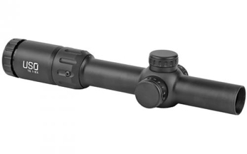 US Optics TS Series Rifle Scope, 1-6X24mm, 30mm Main Tube, Front Focal Plane, 0.2 MRAD Adjustments, Black, MS2 (MIL SCALE 2) Reticle TS-6X MS2
