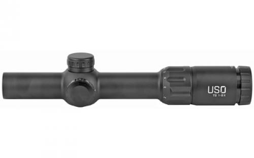 US Optics TS Series Rifle Scope, 1-6X24mm, 30mm Main Tube, Front Focal Plane, 0.2 MRAD Adjustments, Black, MS2 (MIL SCALE 2) Reticle TS-6X MS2