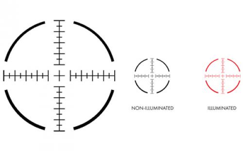 US Optics TS Series Rifle Scope, 1-6X24mm, 30mm Main Tube, Front Focal Plane, 0.2 MRAD Adjustments, Black, MS2 (MIL SCALE 2) Reticle TS-6X MS2