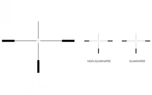 US Optics TS Series Rifle Scope, 1-8X24mm, 30mm Main Tube, Second Focal Plane, 0.5 MOA Adjustments, Black, Simple Crosshair Reticle with Red Dot TS-8X SFP
