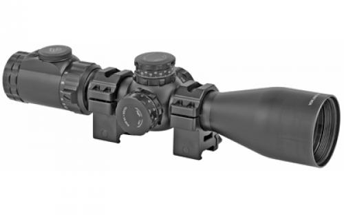 Leapers, Inc. - UTG OP3 Rifle Scope, 4-16X44, 30mm Main Tube, Black Color, UMOA Range Estimating Etched Glass Reticle, 0.25 MOA Adjustment OP3-GM4164UMOA