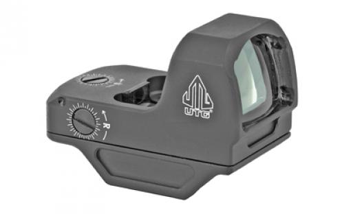 Leapers, Inc. - UTG OP3 Micro, Green Dot, Black, 4 MOA, Includes Low Profile Picatinny Base, Utilizes Docter Footprint OP-RDM20G