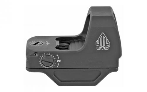 Leapers, Inc. - UTG OP3 Micro, Green Dot, Black, 4 MOA, Includes Low Profile Picatinny Base, Utilizes Docter Footprint OP-RDM20G